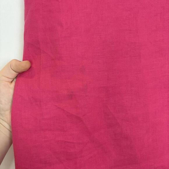 Sigrid Olsen 100% Linen Pink and Orange Color Block Shift Dress Sz. S - Picture 6 of 6